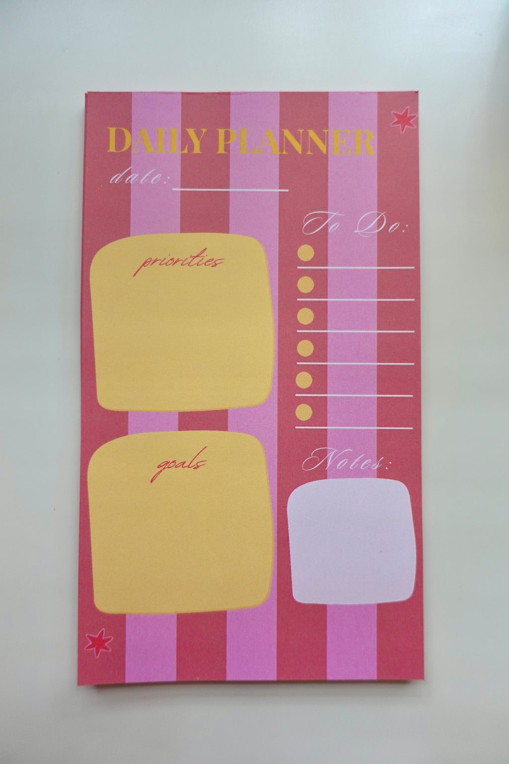 Daily Planner Notepad