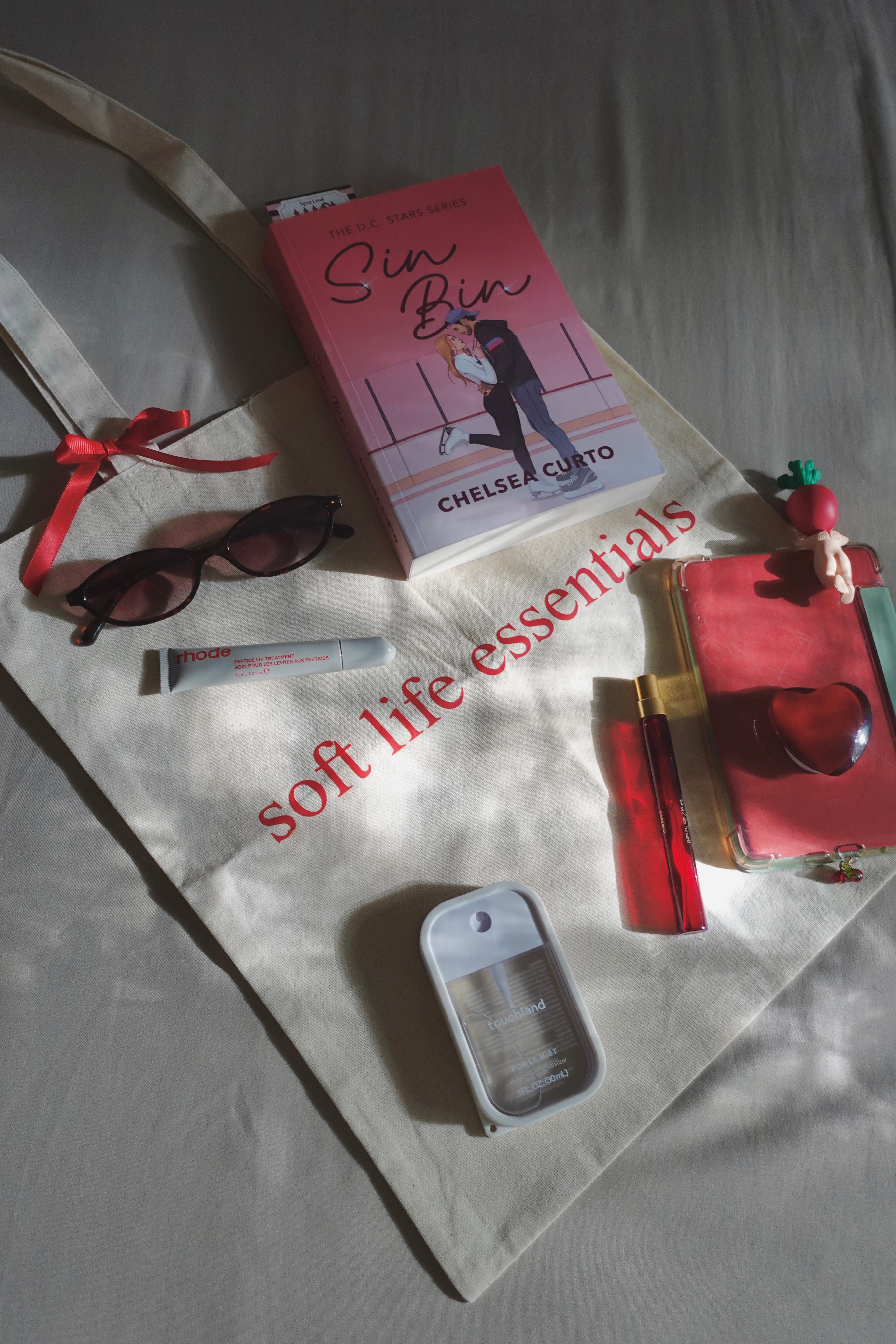 Red Soft Life Essentials Tote Bag
